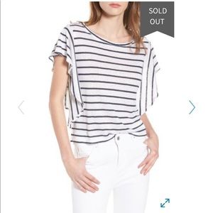 NWT CUPCAKES AND CASHMERE cannon stripe linen Sz S